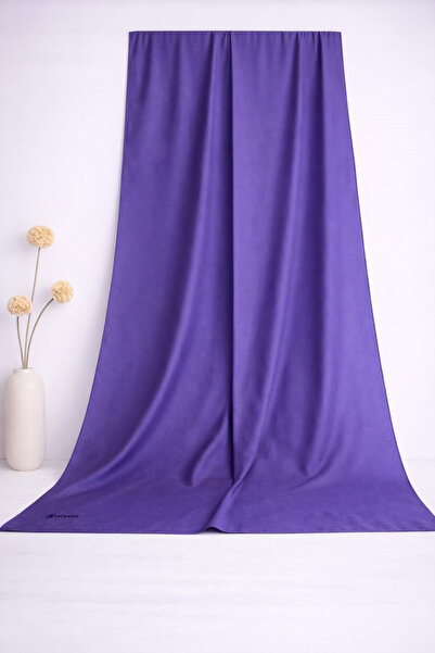 Dige Siyane Solid Color Shawl 52878 Purple