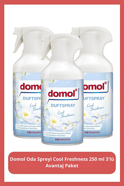 DOMOL Oda Spreyi Cool Freshness 250 ml 3'lü Avantaj Paket