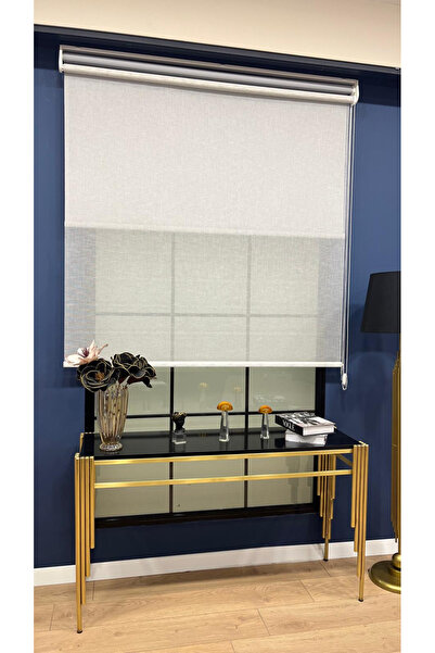 EYMENS HOME EYM4900 Çift Mekanizmalı Kırçıllı Tül ve %100 Blackout Işık Geçir...