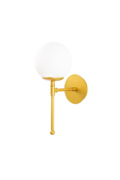 AmberLED Stylish Glass Single Sconce with Fuzzy Black E27 Compatible