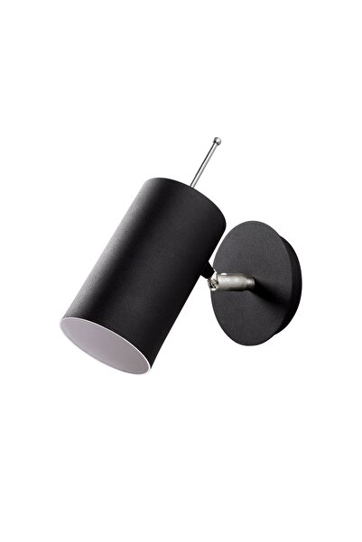 AmberLED Stylish Metal Body Single Sconce with Fuzzy Black E27 Compatible