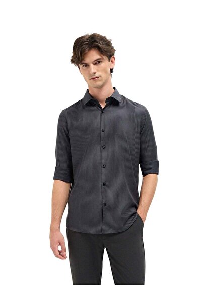 The Bear House Men's long Sleeve Shirt, breathable, soft comfort Fabric