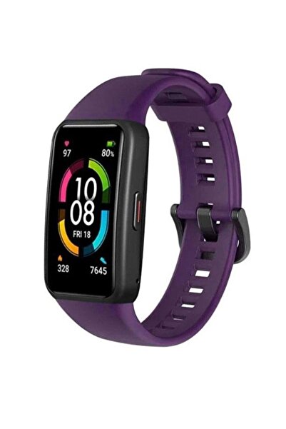 Mi7a Honor Band 6 Akıllı Saat Uyumlu Sportif Silikon Kordon/Kayış