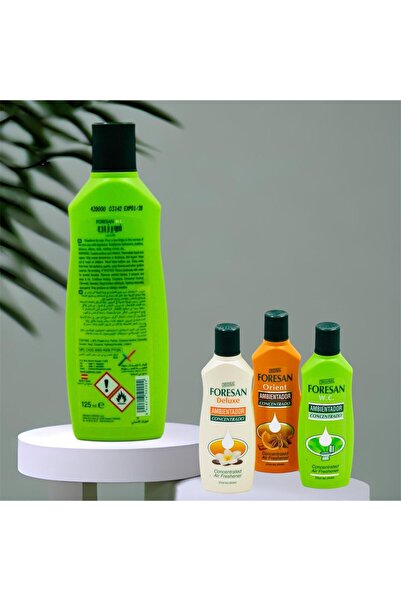 Foresan معطر جو ومنظف أسطح WC Green، يزيل البقع والجراثيم، ويزيل الروائح الكريهة من الهواء، 125 مل