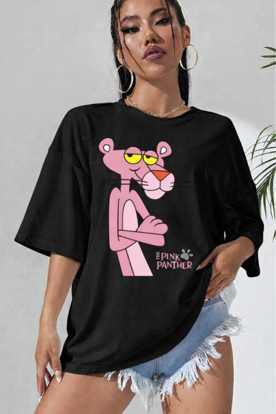 New Shine TRIOC UNISEX CU IMPRIMARE PANTERA ROZĂ