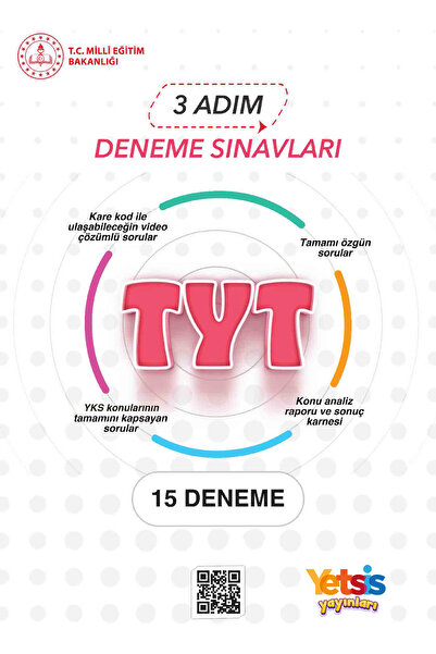 Yetsis Yayınları 2026 TYT Hazırlık MEB 3 Adım Deneme Sınavları Birebir Baskı ...