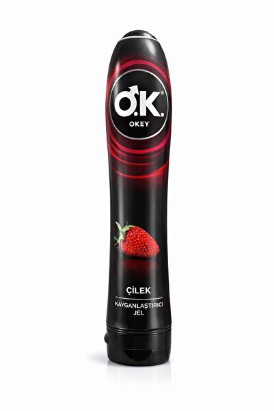 Okey OKAI Çilek Aromalı Su Bazlı Kayganlaştırıcı Jel – 100 ml