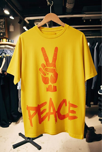 New Shine تي شيرت مطبوع عليه السلام للجنسين