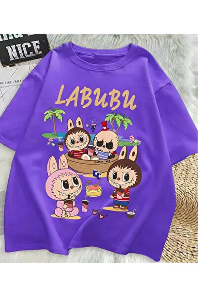 New Shine تي شيرت مطبوع للجنسين من لابوبو