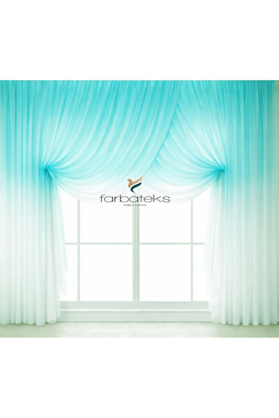 farbateks Πράσινη μέντα που αλλάζει χρώμα από πάνω προς τα κάτω διπλό πέτο μο...