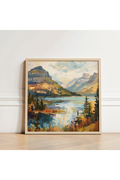 Tuba Decor Tablou pătrat cu rama din lemn