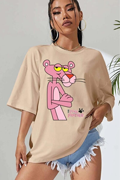 New Shine TRIOC UNISEX CU IMPRIMARE PANTERA ROZĂ