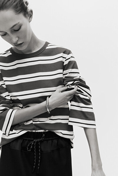 H&M Pamuklu ve Uzun Kollu Tişört