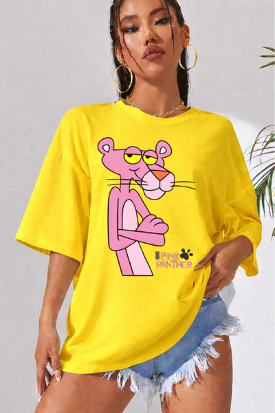 New Shine TRIOC UNISEX CU IMPRIMARE PANTERA ROZĂ