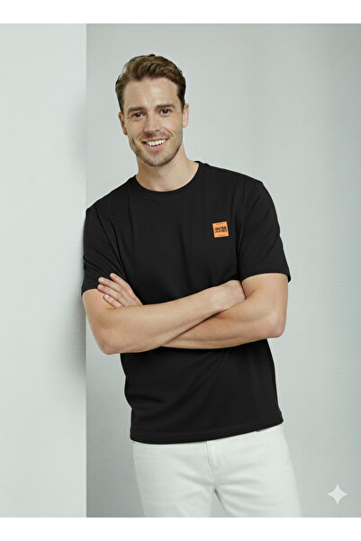 Jack & Jones Men's Basic Printed Solid Color Comfortable Fit Premium Casual T...