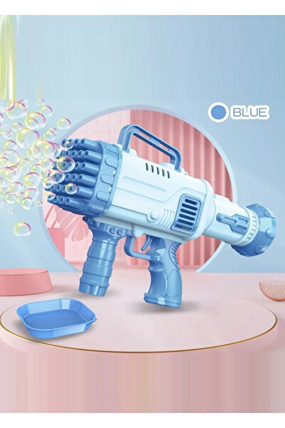 Pofika Bubble Gun Rocket Bazooka Pilli Köpük Baloncuk Makinesi 32 Delikli Dev...