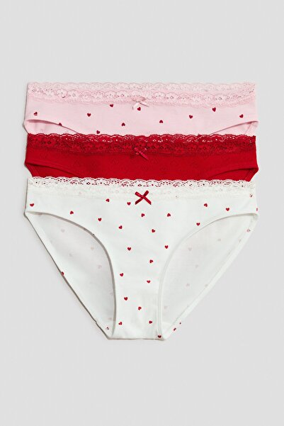 H&M 3’lü Pamuklu Külot