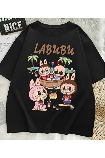 New Shine تي شيرت مطبوع للجنسين من لابوبو