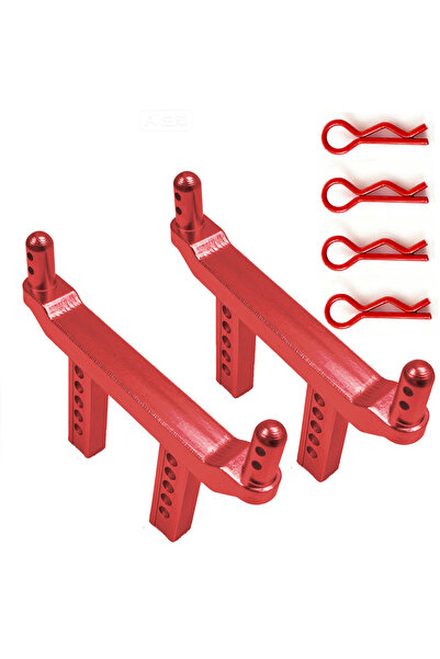 Choice Red Universal Metal Front Rear Body Pillars Set for FMS FCX16 SCY16101...