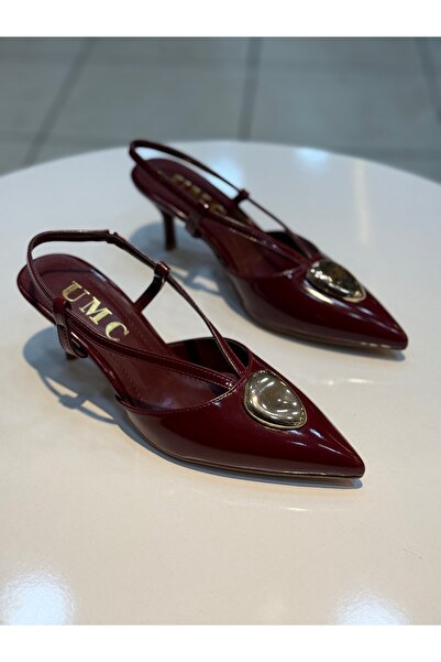 Alphus Serrace Buckle Women's Stylish Daily Heeled Shoes