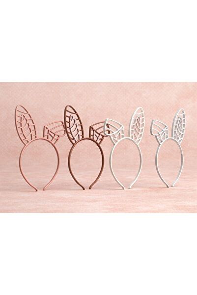 MİR STORE 4-Piece Rabbit Ear Crown – 3D Printing Bunny Ear Crown