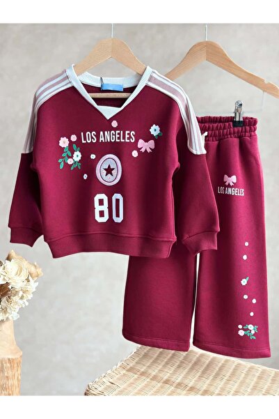Pinkitokids Los Angeles Printed Sweatshirt and Sweatpants Set