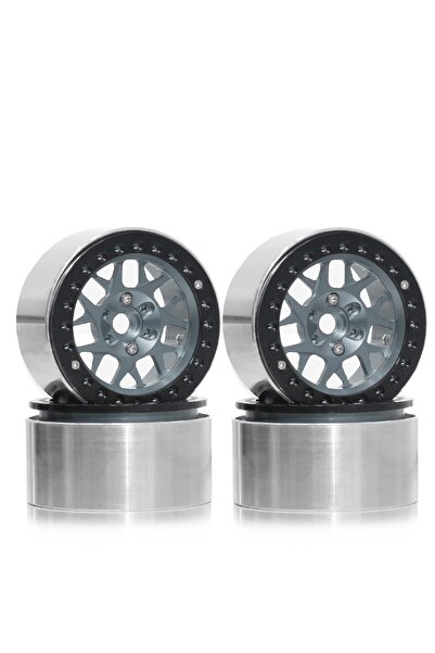 Choice 4 قطع من جنوط عجلات معدنية من التيتانيوم مقاس 1.9 بوصة مع محور سداسي 1...