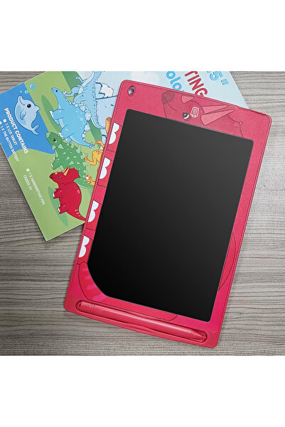 Choice Red-Triceratops 8.5 Inch Cartoon LCD Drawing Tablet Electron Writing T...