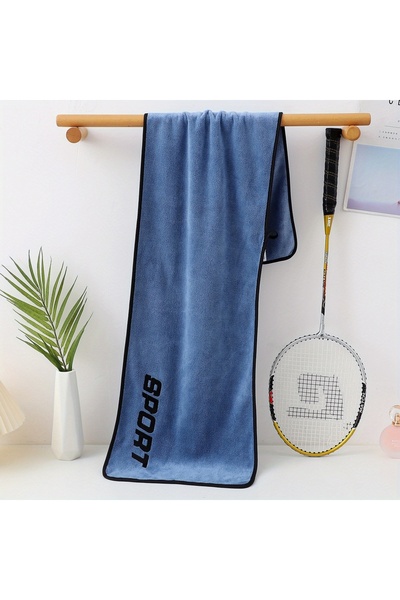 Choice منشفة رياضية زرقاء فائقة النعومة للبالغين مصنوعة من الألياف الدقيقة - ...