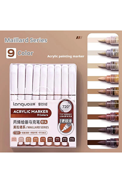 Choice Maillard Series 207Colors LANGUO Direct Liquid Acrylic Markers Soft Br...