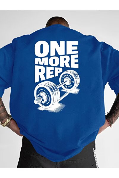 COMANCHERO Unisex μπλουζάκι με στάμπα στην πλάτη One More Rep Oversize
