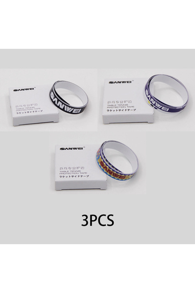 Choice 3 قطع من واقيات حواف مضارب تنس الطاولة ذاتية اللصق من سانوي، شريط جانب...