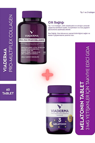 Viaderma Pro-multiflex Kolajen Tablet 60 Adet + UYKU KOLAYLAŞTIRICI HEDİYE