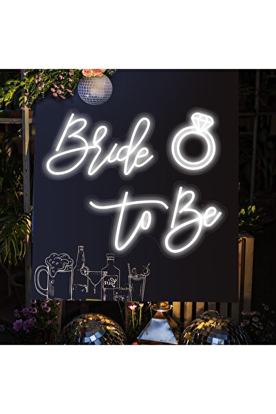 Slasa Bride to Be Neon Sign 39x24 cm Warm White LED Wedding Decor