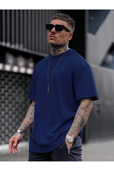 EYAX MODA Μπλουζάκι OVERSIZE με λαιμόκοψη ποδηλάτου