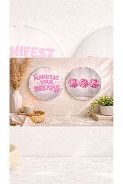 ornesoconcept Pinterest Tarzı Mood Ayna | Pozitif Yazılı Dekoratif Ayna | Est...