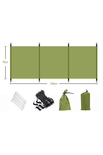 Choice green no pole Camping Windscreen Outdoor Windproof Shield Camping Suns...