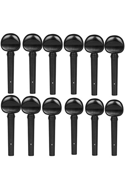 Choice6 12 قطعة من أوتاد الكمان والفيولا المصنوعة من خشب الأبنوس وخشب السكويا...