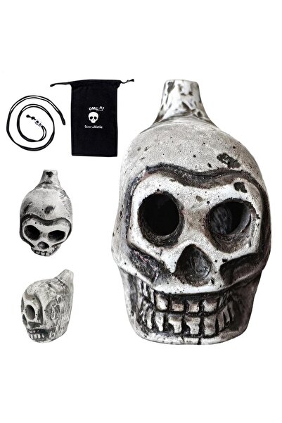 Choice صافرة موت أزتيكية أصلية، صرخة جمجمة بشرية عالية الديسيبلات تُستخدم في ...