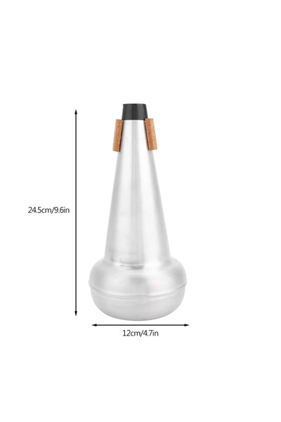 Choice Silver Professional Tenor Trombone Mute Practice Silencer Sourdine Mus...