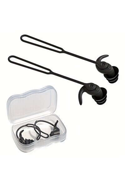 Choice سدادات أذن سوداء فاخرة من السيليكون، قابلة لإعادة الاستخدام ومقاومة لل...