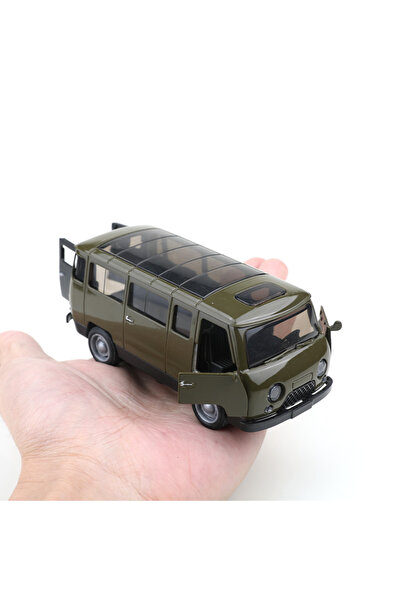 choice2 سيارة فان UAZ-452 خضراء (مغلفة) بمقياس 1/36، بثلاثة أبواب، طراز كلاسي...