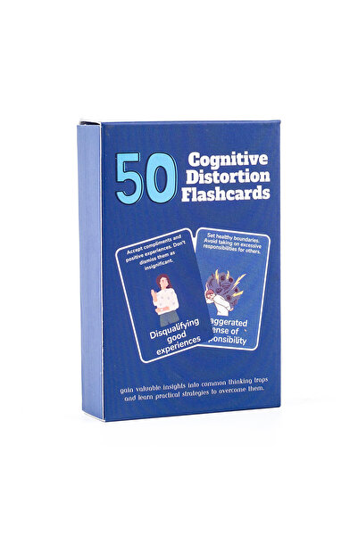 Choice ZY22 50 Cognitive Distortion Flashcards Identify Thinking Traps Practi...