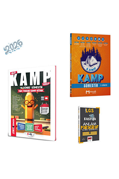 Mozaik Yayınları ve Ulti Yayınları 8. Sınıf LGS Kamp Sömestır 1. Dönem