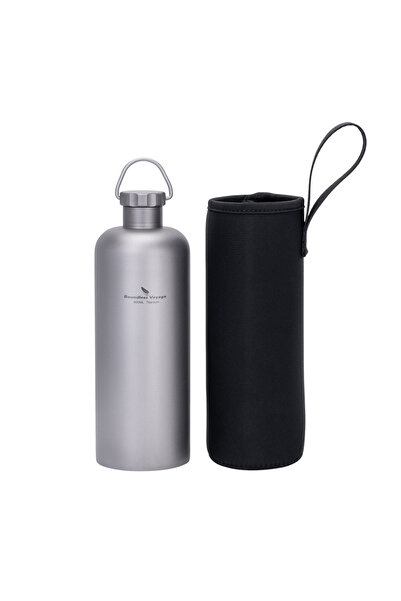 Choice زجاجة مياه رياضية من التيتانيوم من باوندليس فويج، سعة 600 مل، خفيفة ال...