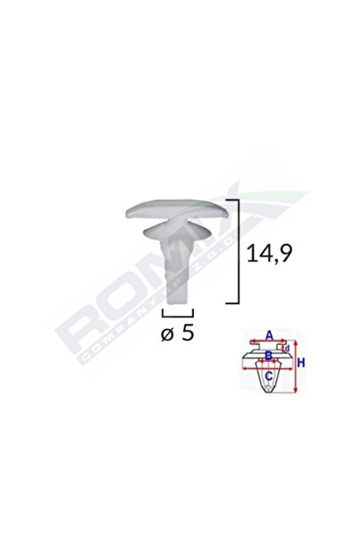 ROMİX Clips Garnituri Pentru Mitsubishitoyotahondahyundailexus 5X149Mm - Alb ...
