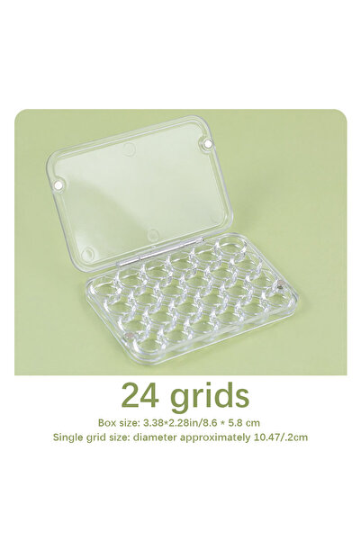 Choice Transparent 24 grid 0.8ml watercolor pigment packaging box portable sm...
