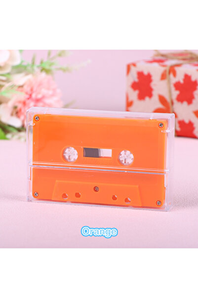 Choice8 مشغل أشرطة كاسيت برتقالي قياسي فارغ مع 45 دقيقة من شريط الصوت المغناط...