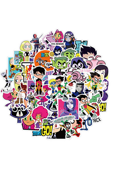 Choice 50pcs 50Pcs Teen Titans Go! Graffiti Teen Titans Sticker Skateboard Su...