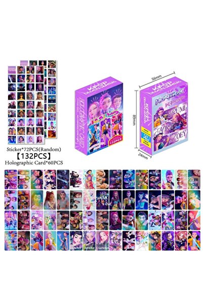 Choice 132PCS Set 132PCS K-POP Demon Hunters Huntrix Photocards Stickers Anim...